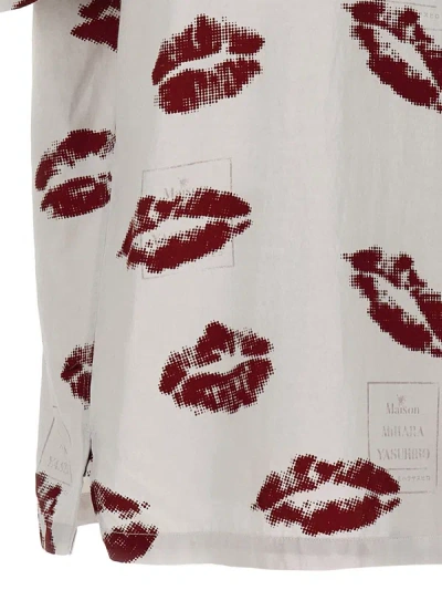 Shop Miharayasuhiro Maison Mihara Yasuhiro 'lips All-over' Shirt In Multicolor