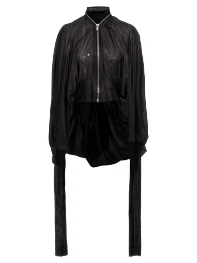 Shop Rick Owens 'bubble Batwing Flight' Jacket In Black