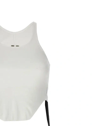 Shop Rick Owens Drkshdw 'basic Tank Cropped' Top In White