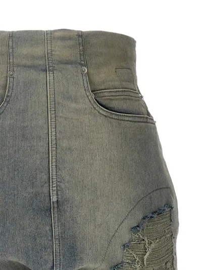 Shop Rick Owens Drkshdw 'dirt Cutoffs' Shorts In Blue