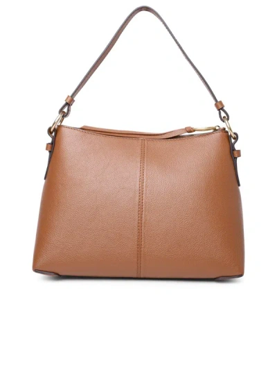 Shop See By Chloé Small 'joan' Caramel Leather Bag In Brown