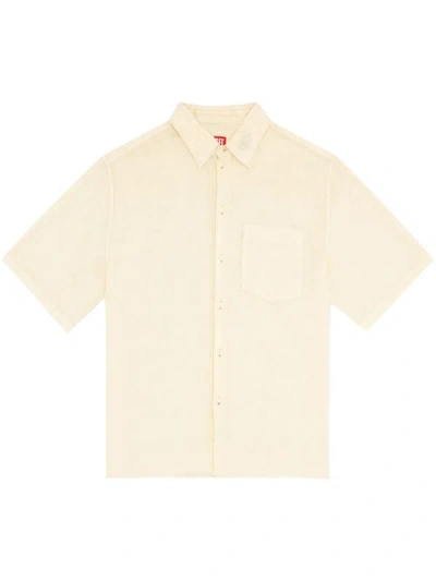 Shop Diesel S-emil Short-sleeved Shirt In Brown