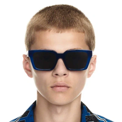 Off-white 53mm Branson Angular Rectangle Sunglasses In Blue
