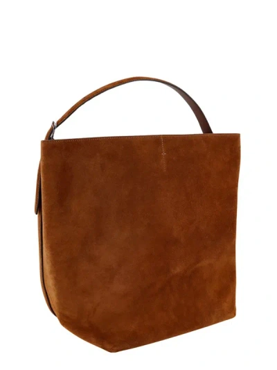 Shop Totême Shoulder Bag In Brown