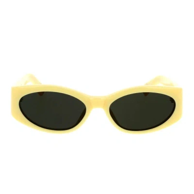 Shop Jacquemus Sunglasses In Yellow