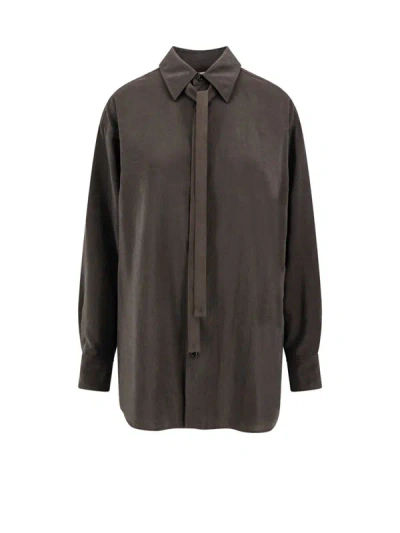 Shop Lemaire Shirt In Brown