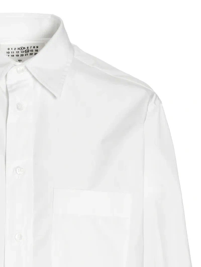 Shop Maison Margiela Poplin Shirt In White