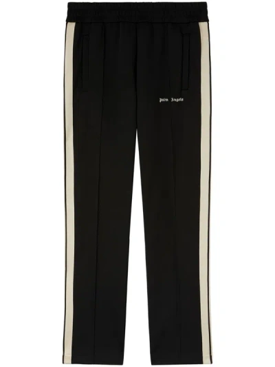 Shop Palm Angels Printed Sports Trousers In Black