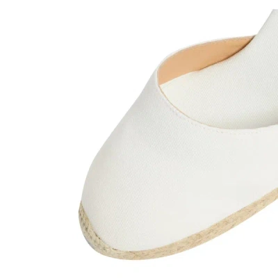 Shop Castaã±er Castaner Sandals In Bianco