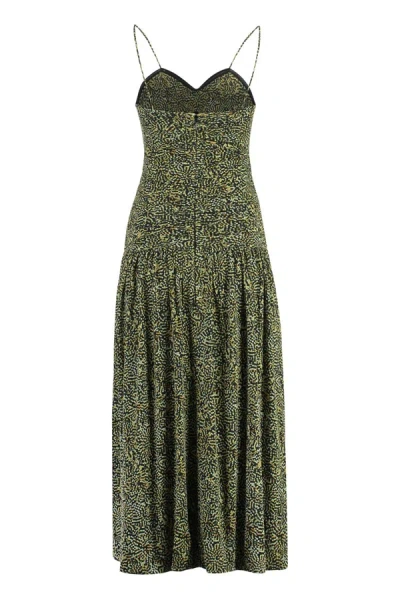 Shop Isabel Marant Elisabeth Jersey Dress In Green