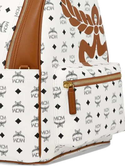Shop Mcm "medium Stark" Backpack In White
