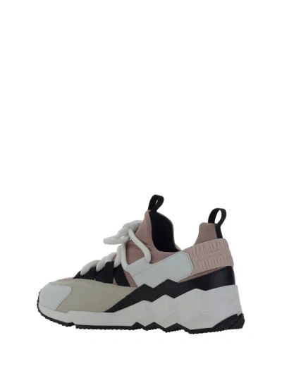 Shop Pierre Hardy Sneakers In Pink/black/white