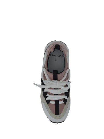 Shop Pierre Hardy Sneakers In Pink/black/white