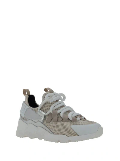 Shop Pierre Hardy Sneakers In White/grey/opale