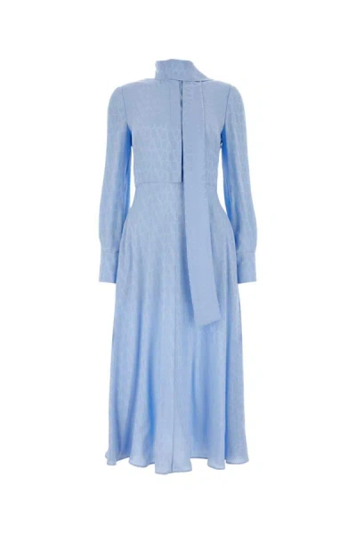 Shop Valentino Garavani Dress In Blue