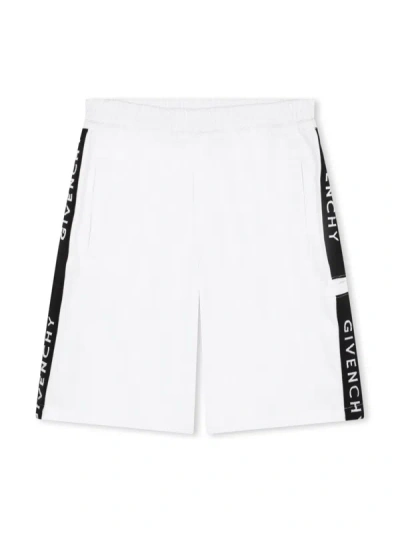 Shop Givenchy Kids Shorts In White