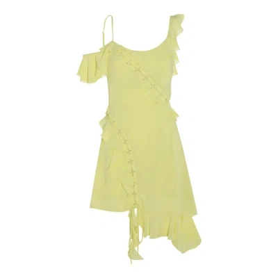 Shop Acne Studios Dresses In Acid Yellow