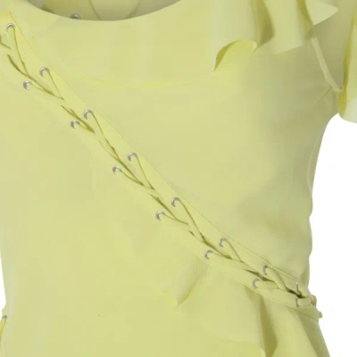 Shop Acne Studios Dresses In Acid Yellow