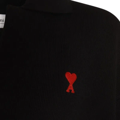Shop Ami Alexandre Mattiussi Ami Paris T-shirts And Polos Black