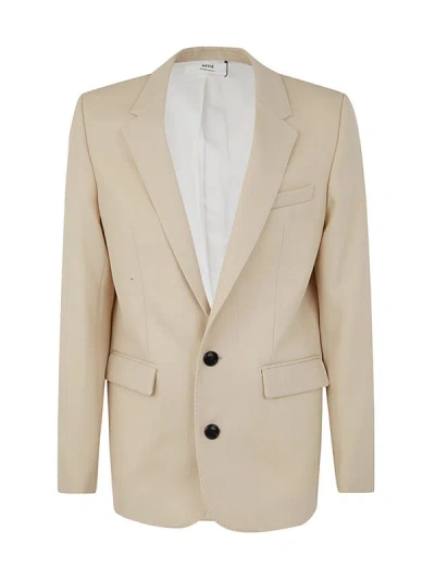 Shop Ami Alexandre Mattiussi Ami Paris Two Buttons Jacket Clothing In Nude & Neutrals