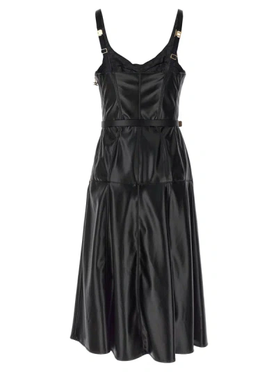 Shop Elisabetta Franchi Bustier Midi Dress Dresses Black