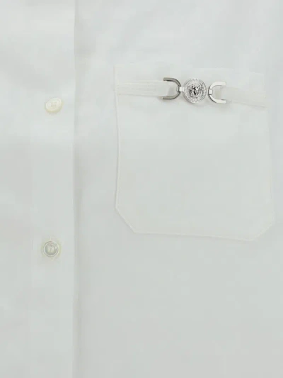 Shop Versace Cotton Shirt With Barocco Motif