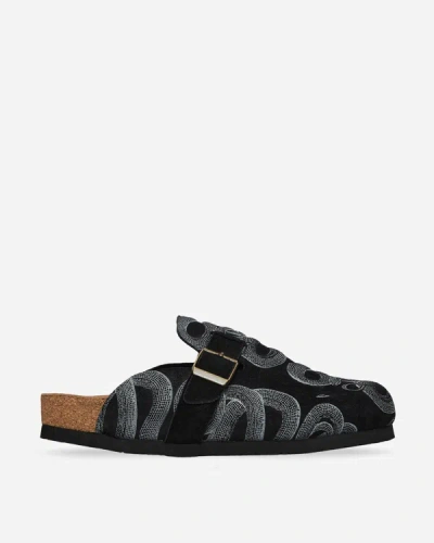 Shop Hysteric Glamour Snake Loop Sandals In Black