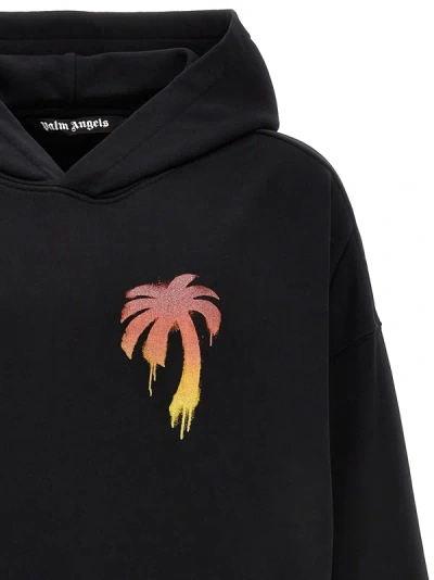 Shop Palm Angels I Love Pa Sweatshirt Black