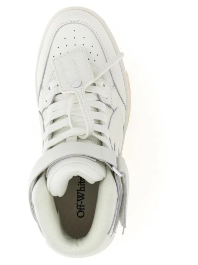 Shop Off-white Out Of Office Mid Top Lea Sneakers White