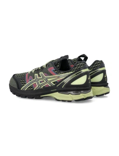 Shop Asics Us4-s Gel-terrain In Black Neon Lime