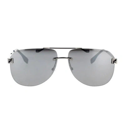 Shop Fendi Sunglasses In Gray