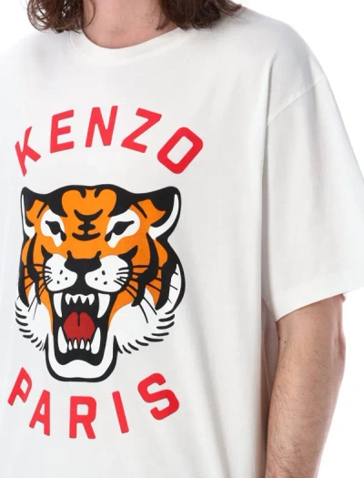 Shop Kenzo Lucky Tiger Tee In White