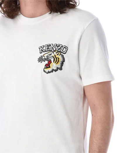 Shop Kenzo Tiger Crest T-shirt In White