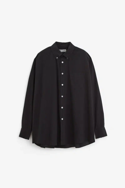 Our Legacy Shirt With Button-down Collar And Chest Pocket In Black