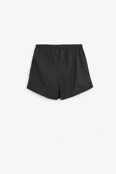 Our Legacy Elastic Waistband Swim Shorts With Side Pockets In Black