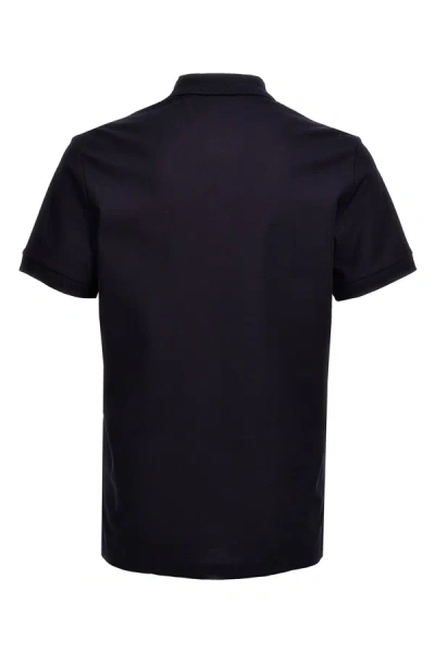 Shop Burberry Men 'eddie' Polo Shirt In Blue