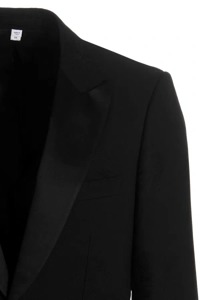 Shop Burberry Men 'edinburgh' Blazer In Black