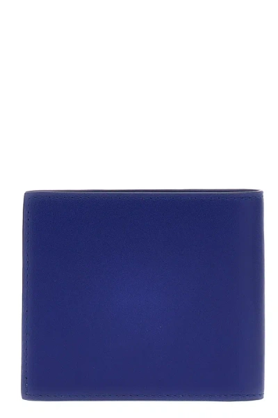 Shop Burberry Men 'equestrian Knight Design' Wallet In Blue