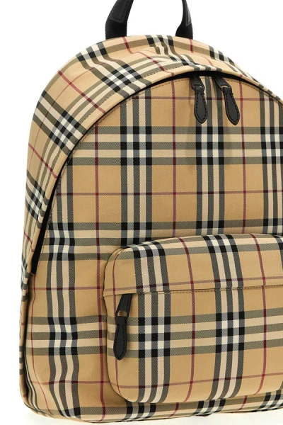 Shop Burberry Men 'jett' Backpack In Cream