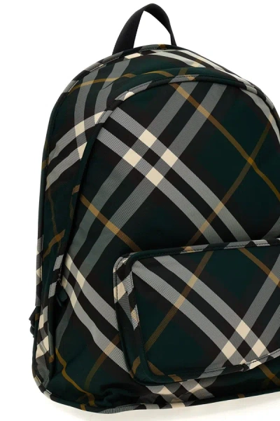 Shop Burberry Men 'shield' Backpack In Green
