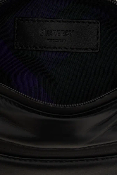 Shop Burberry Men 'shield' Crossbody Bag In Black