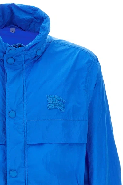 Shop Burberry Men ‘harrogate' Jacket In Blue