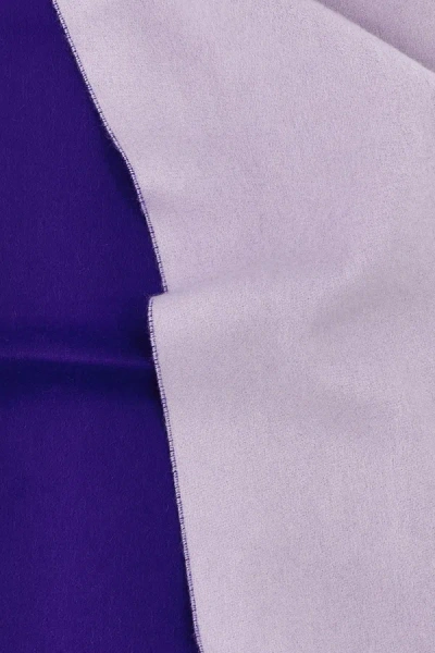 Shop Burberry Women 'equestrian Knight Design' Scarf In Purple