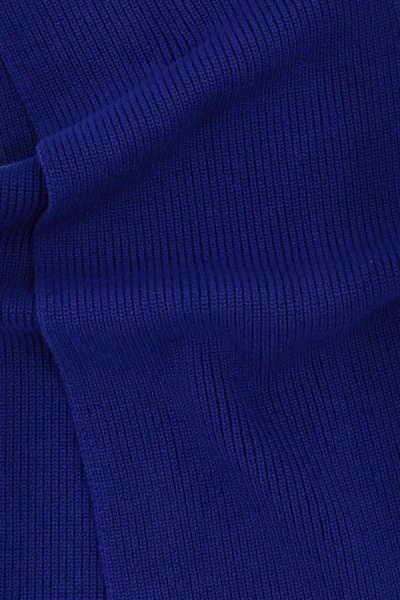 Shop Burberry Women 'equestrian Knight Design' Scarf In Blue