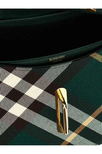 Shop Burberry Women 'rocking Horse' Shoulder Bag In Green