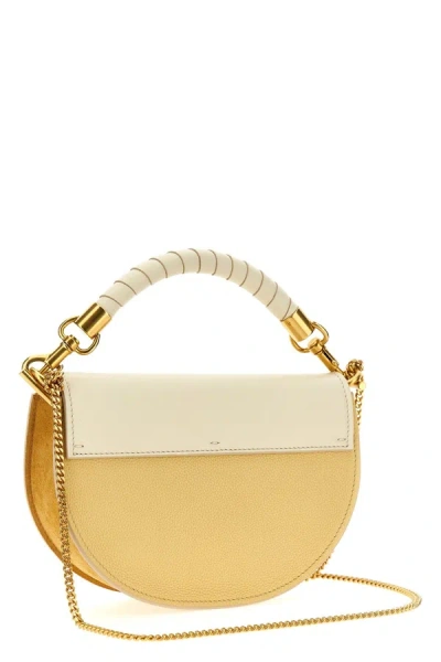 Shop Chloé Women 'marcie' Handbag In Cream