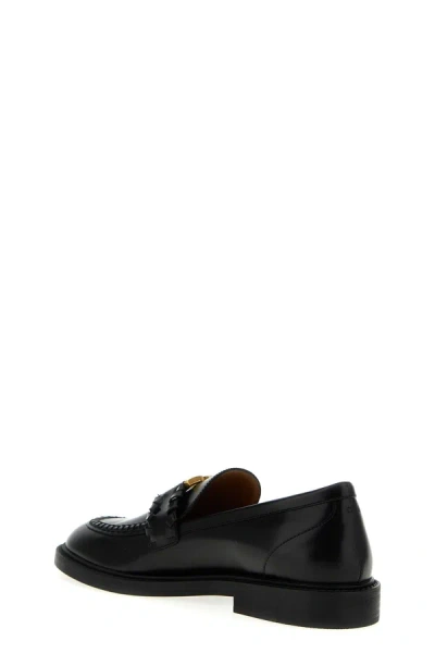 Shop Chloé Women 'marcie' Loafers In Black