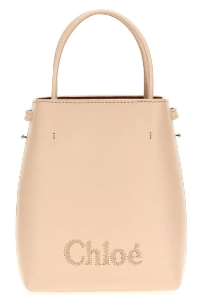 Shop Chloé Women 'micro Chloe Sense' Bucket Bag In Pink