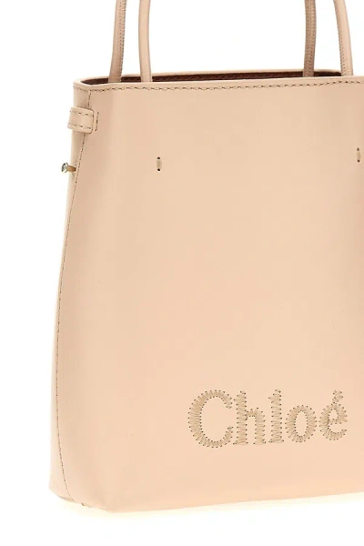 Shop Chloé Women 'micro Chloe Sense' Bucket Bag In Pink