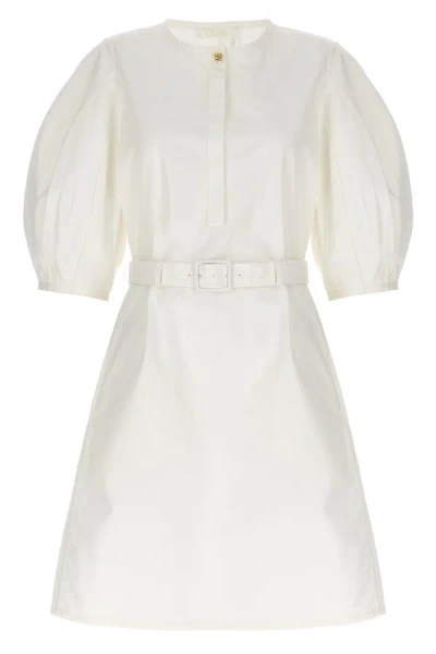 Shop Chloé Women Belt Dress At The Waist In White